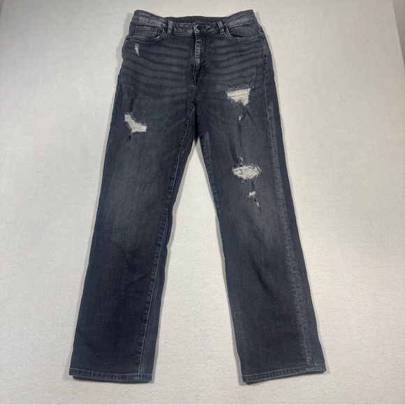 Buffalo David Bitton Jayden Jeans Women's Size 30 Gray High Rise‎ Straight - Picture 1 of 9